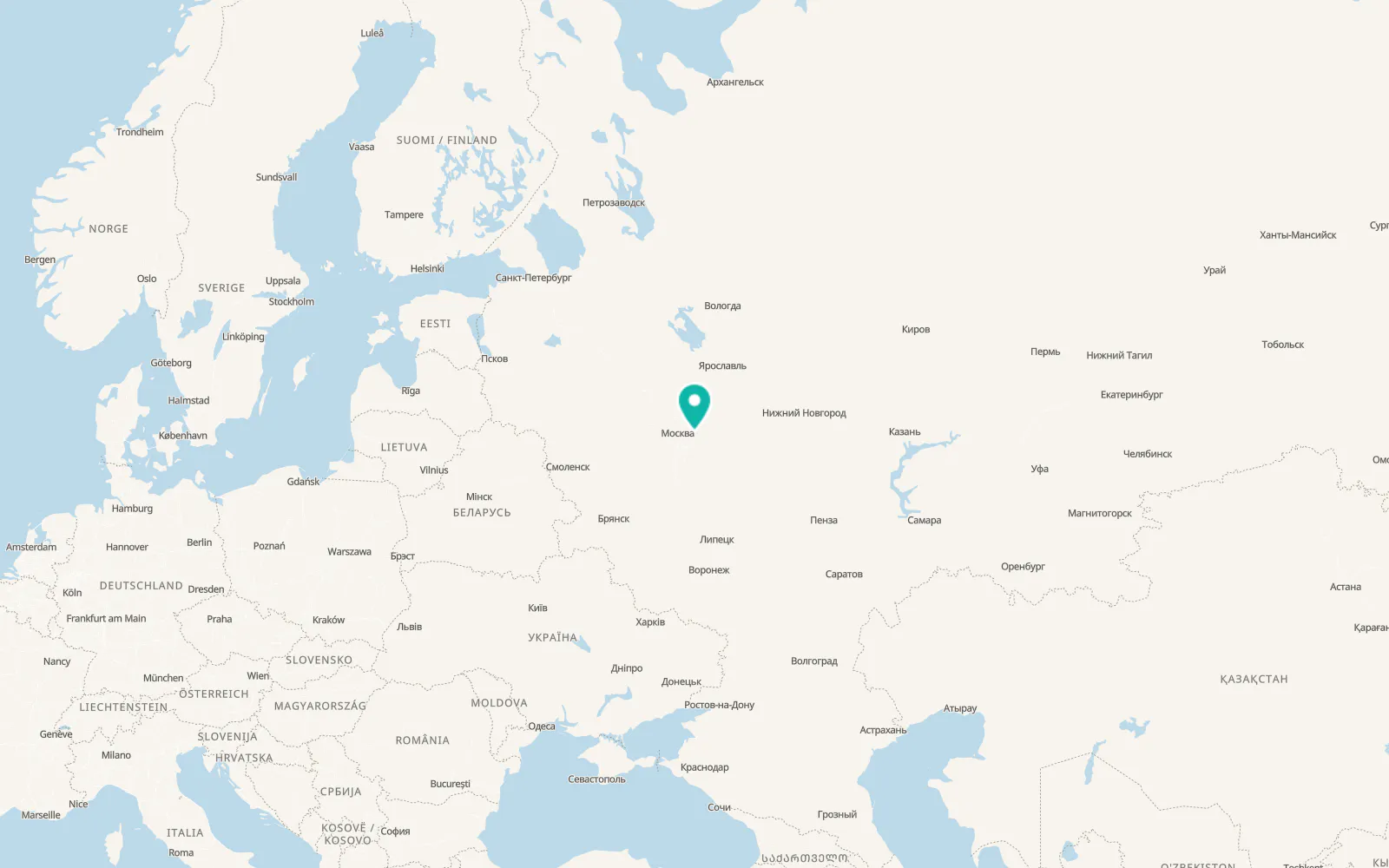Map of Fryazevo