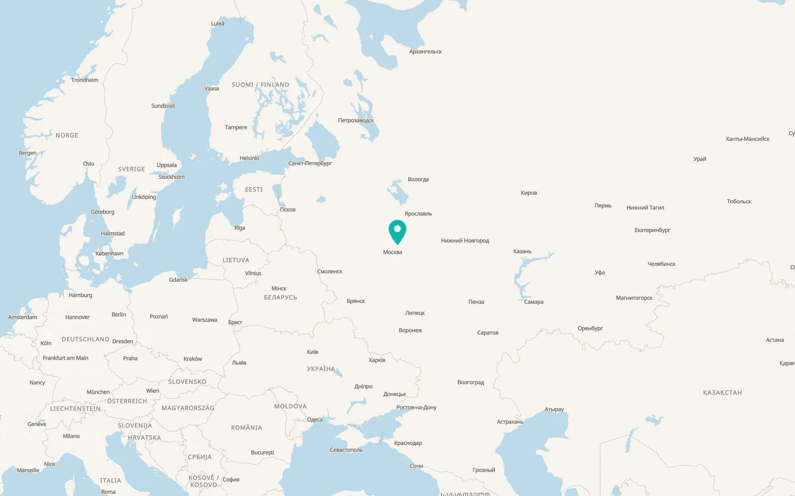 Map of Fryazino