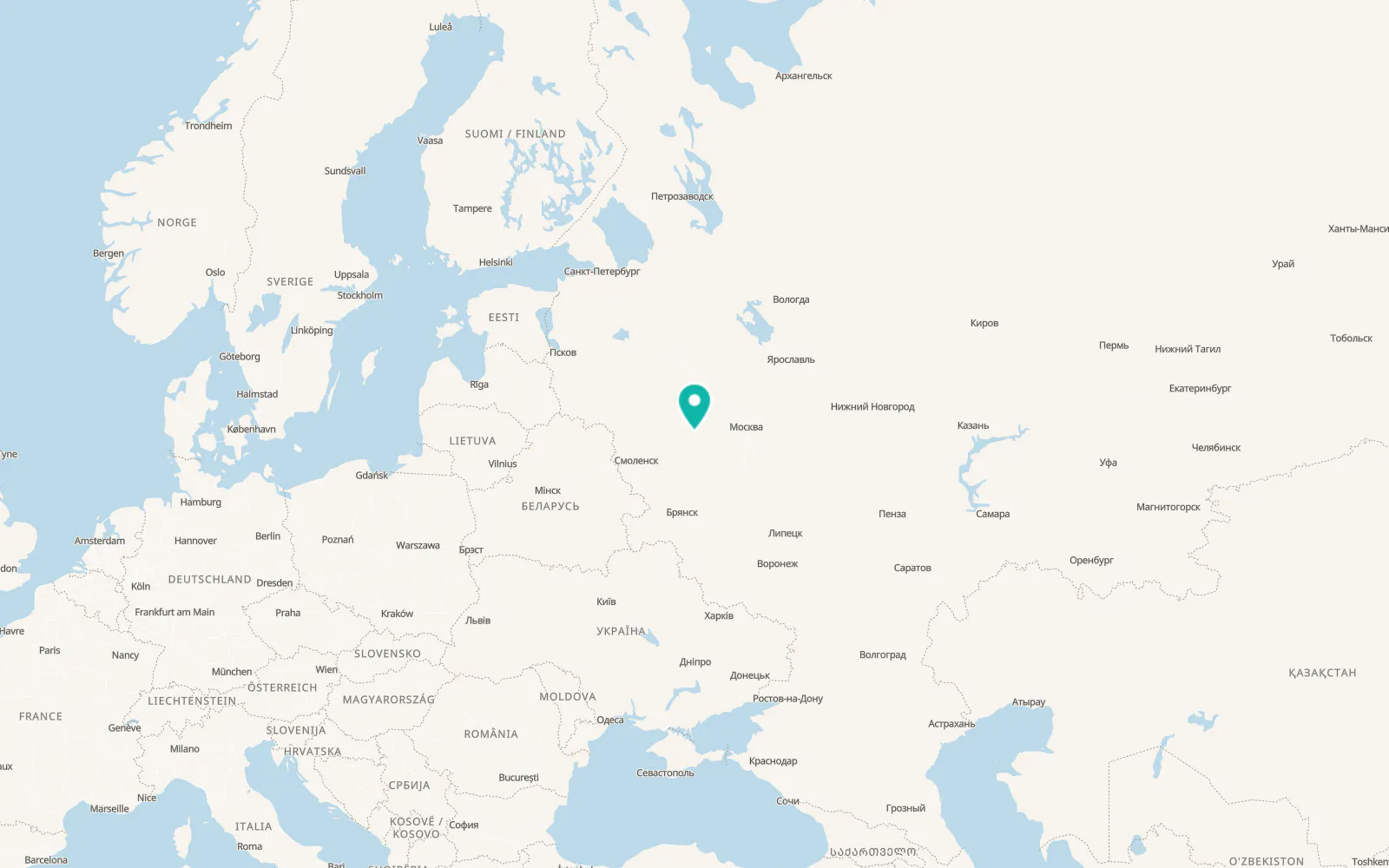 Map of Gagarin