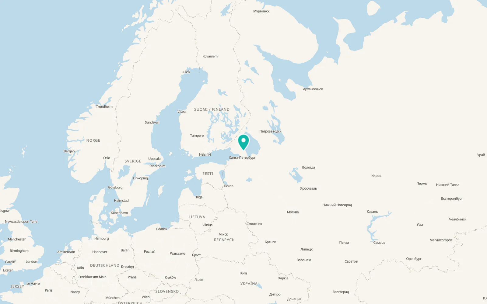 Map of Garbolovo