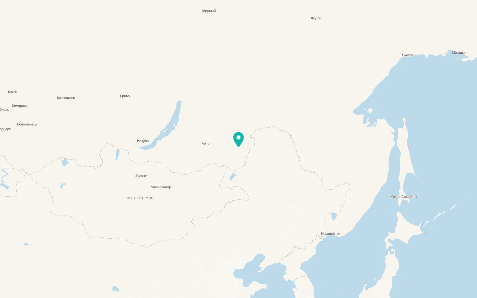 Map of Gazimurskiy Zavod