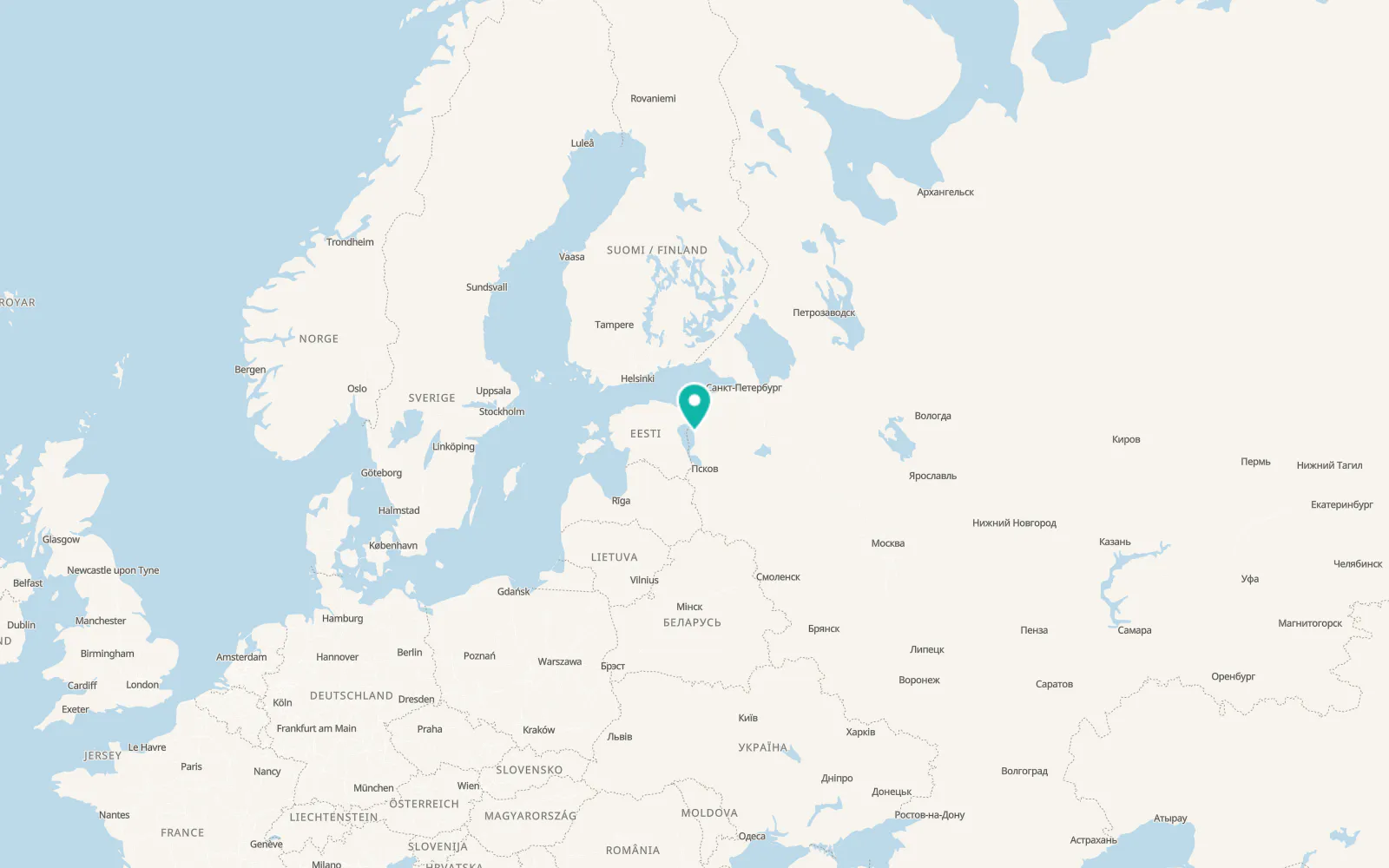 Map of Gdov