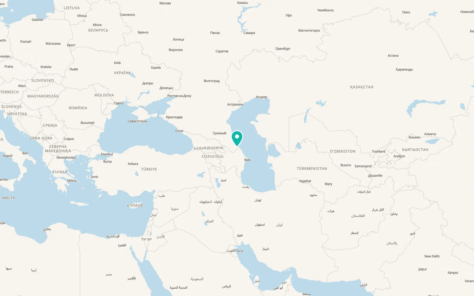 Map of Gereykhanovskoye