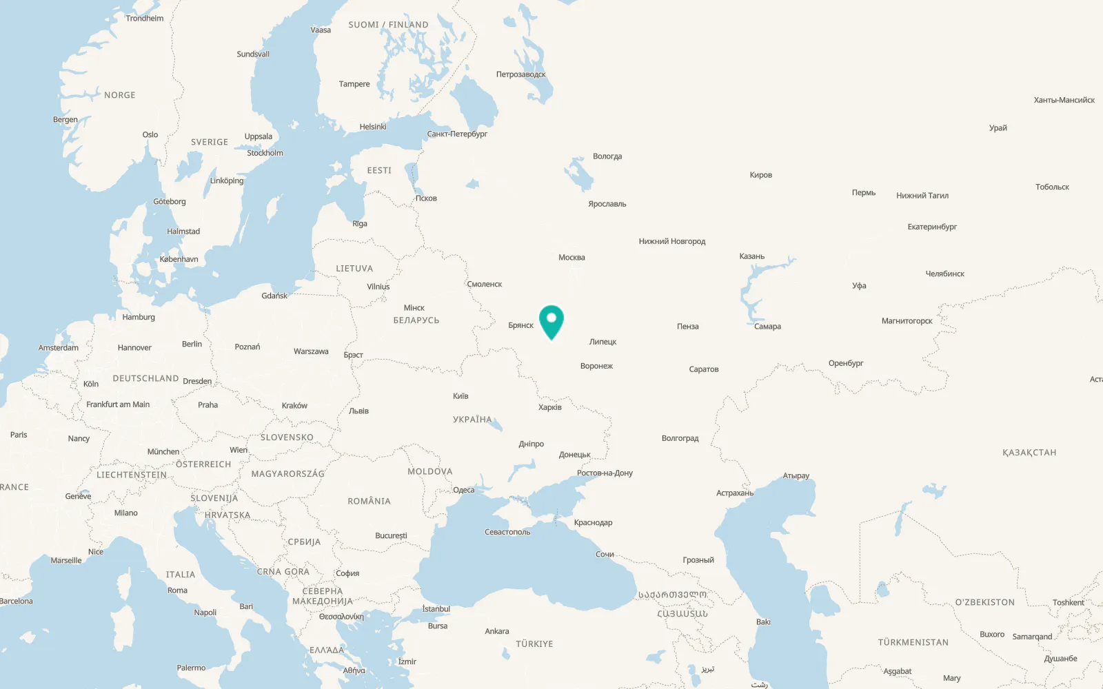 Map of Glazunovka