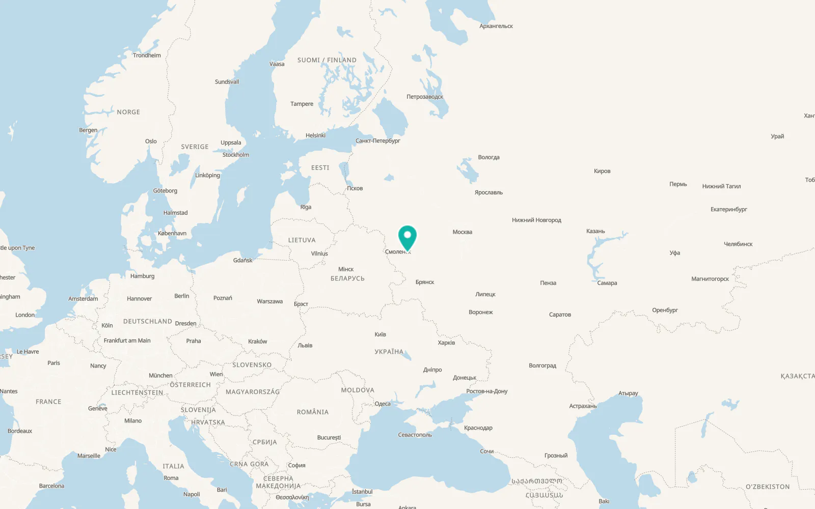 Map of Glinka