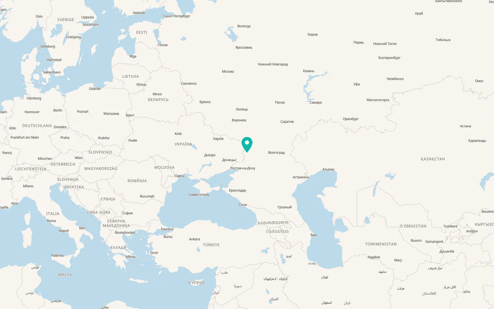 Map of Glubokiy