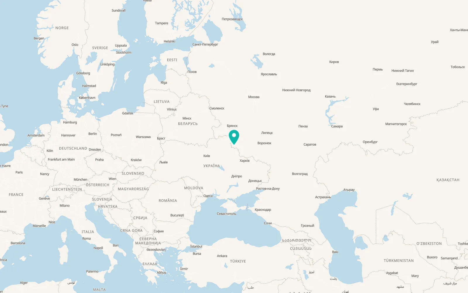Map of Glushkovo
