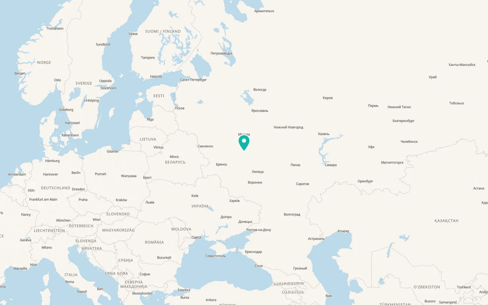 Map of Gorelki