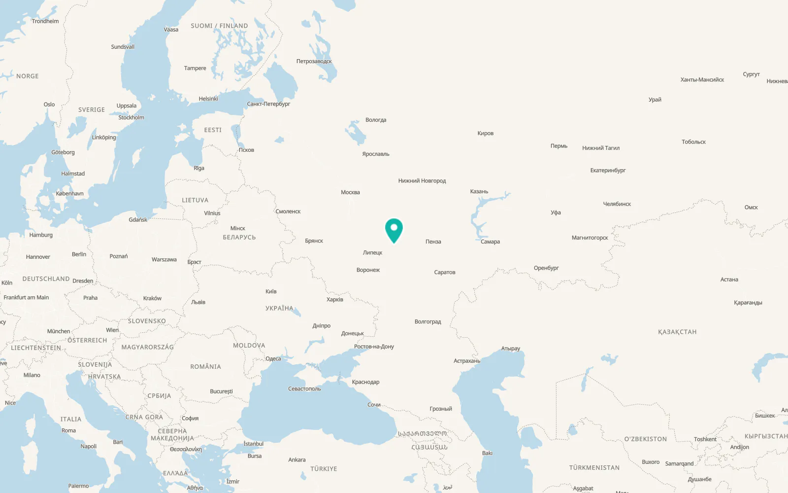 Map of Goreloye