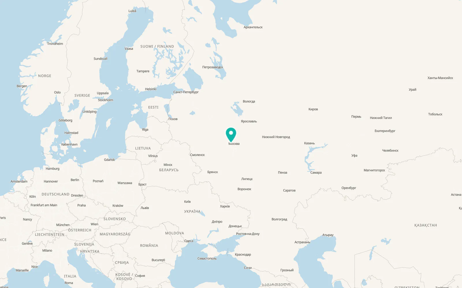 Map of Gorki Vtoryye