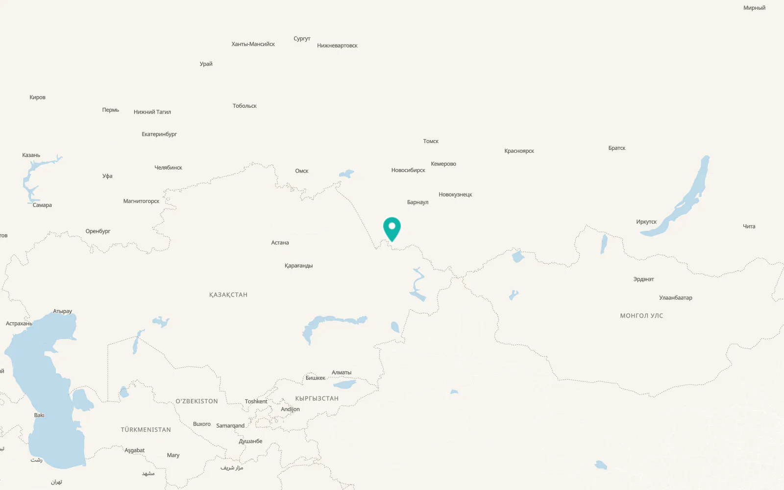Map of Gornyak