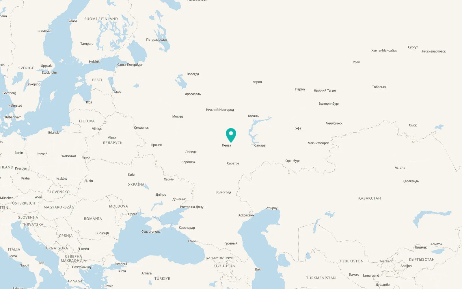 Map of Gorodishche