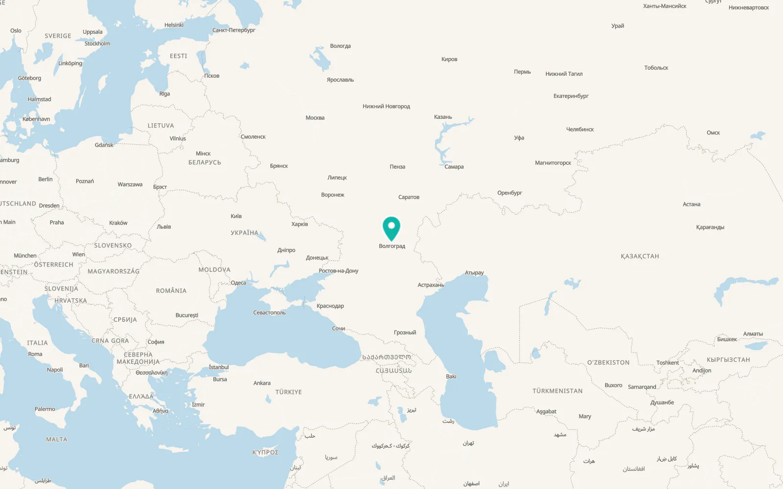 Map of Gorodishche