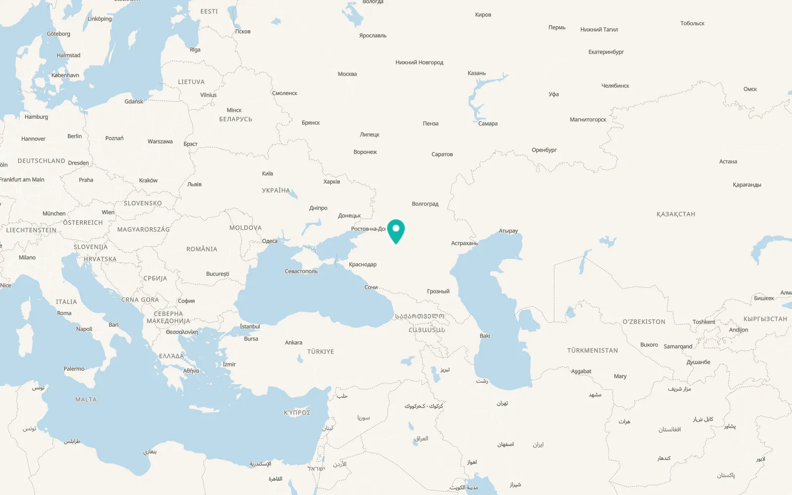 Map of Gorodovikovsk