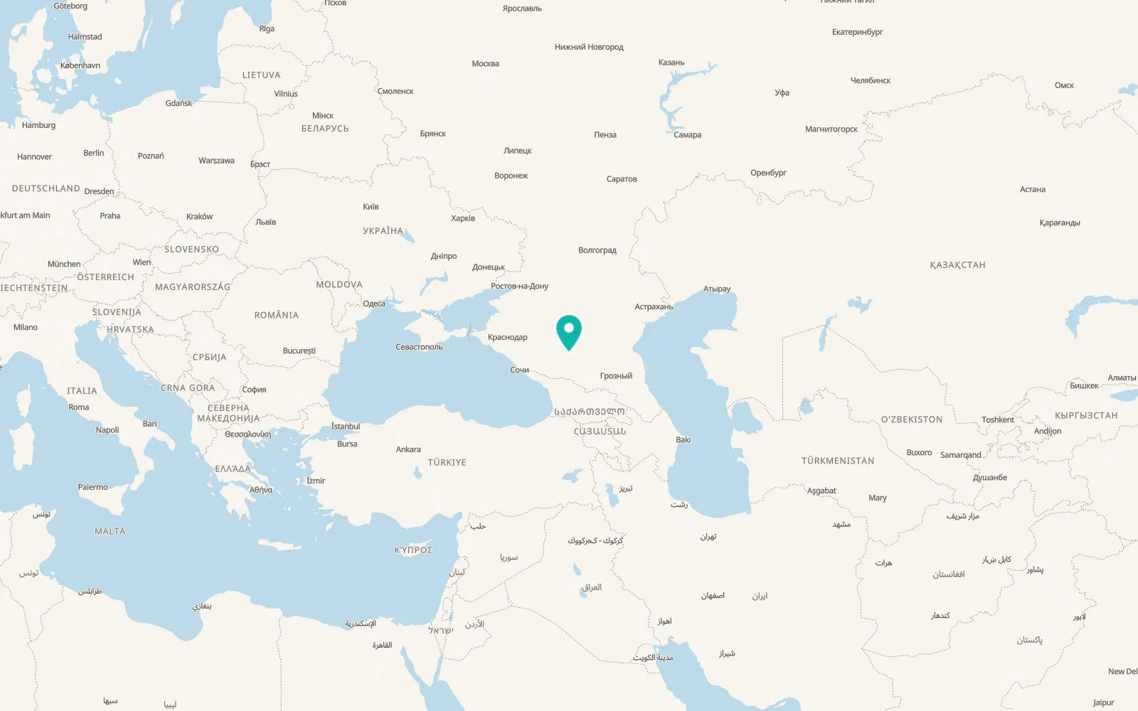 Map of Grazhdanskoye