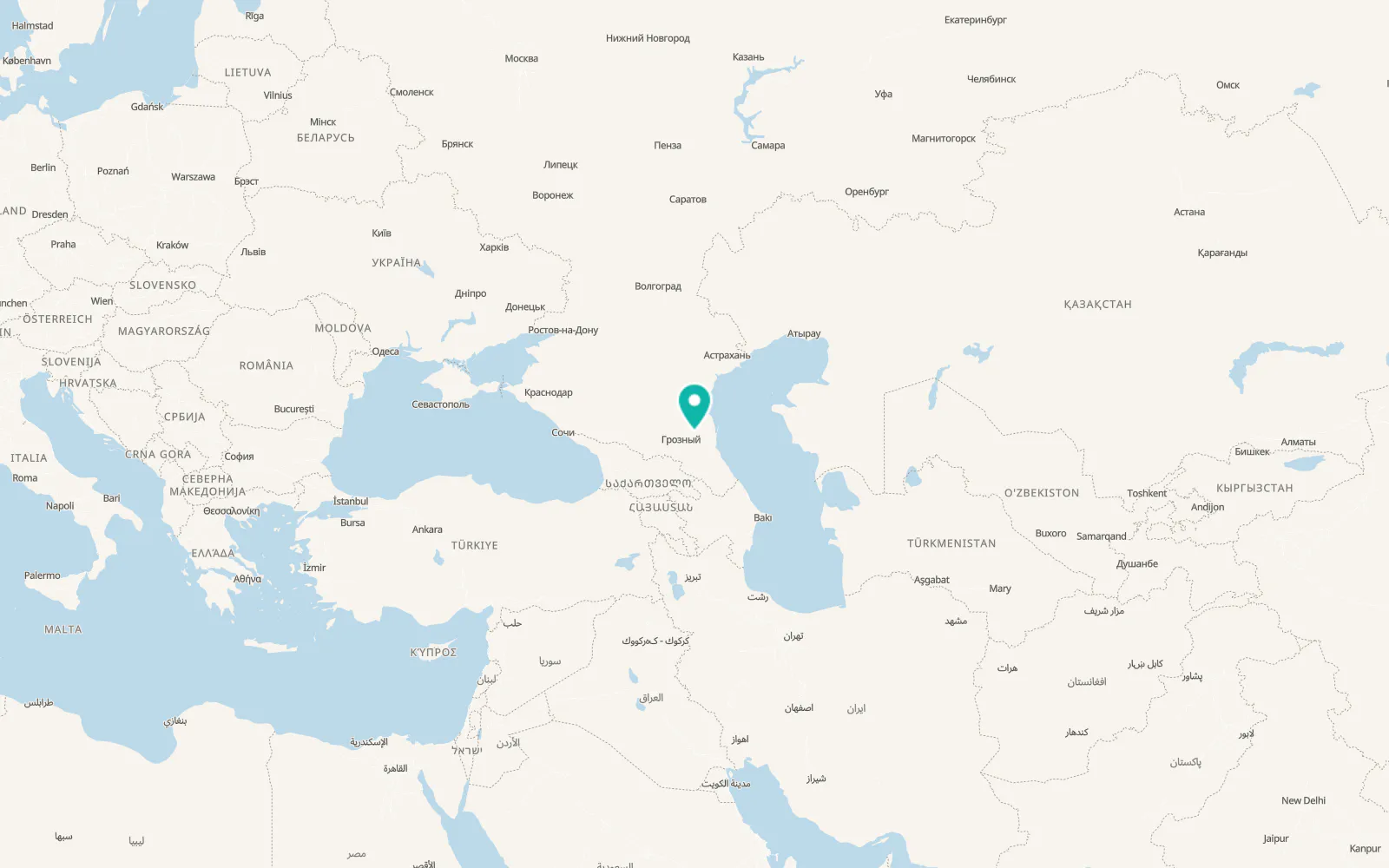 Map of Grebenskaya