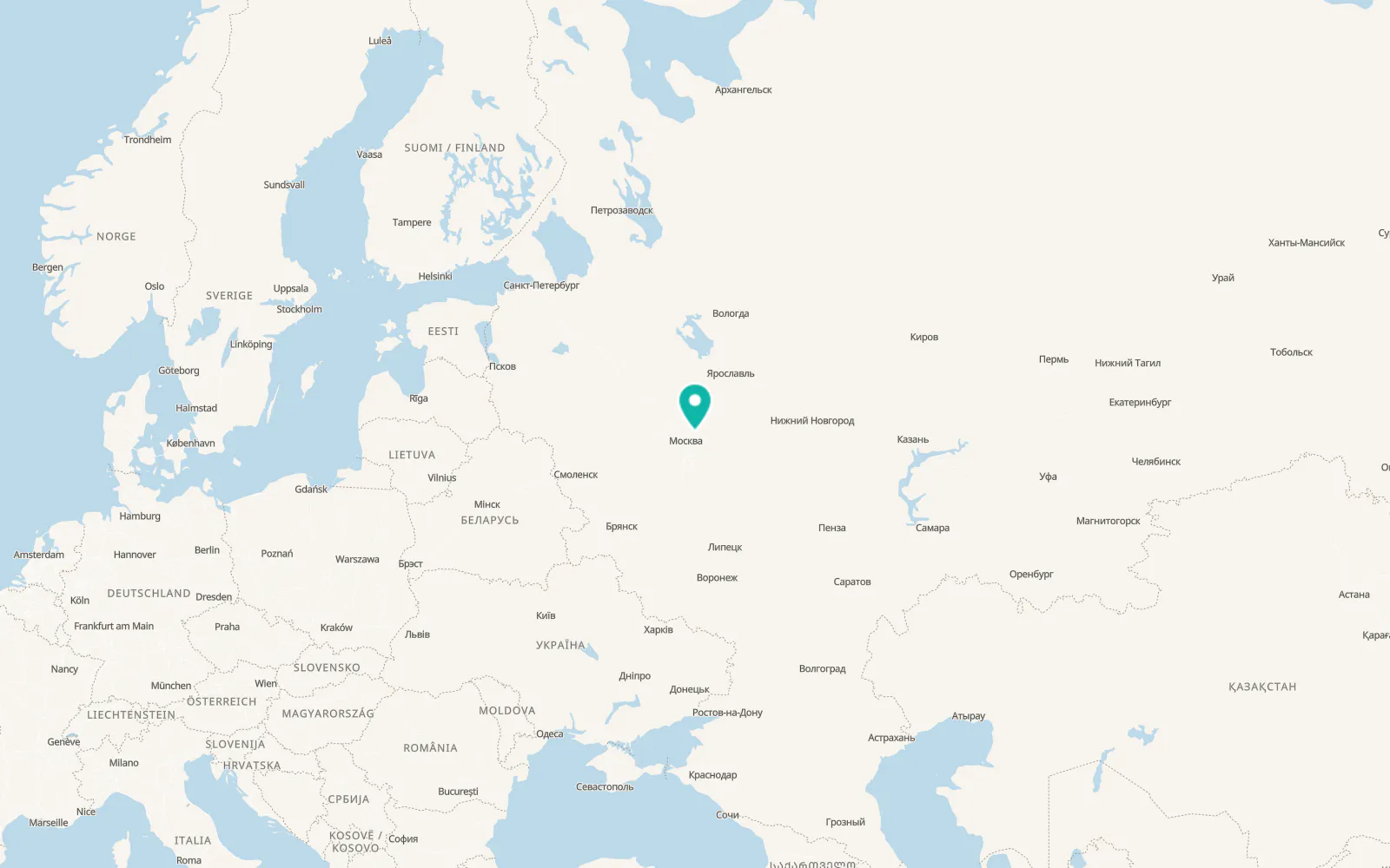 Map of Grebnevo