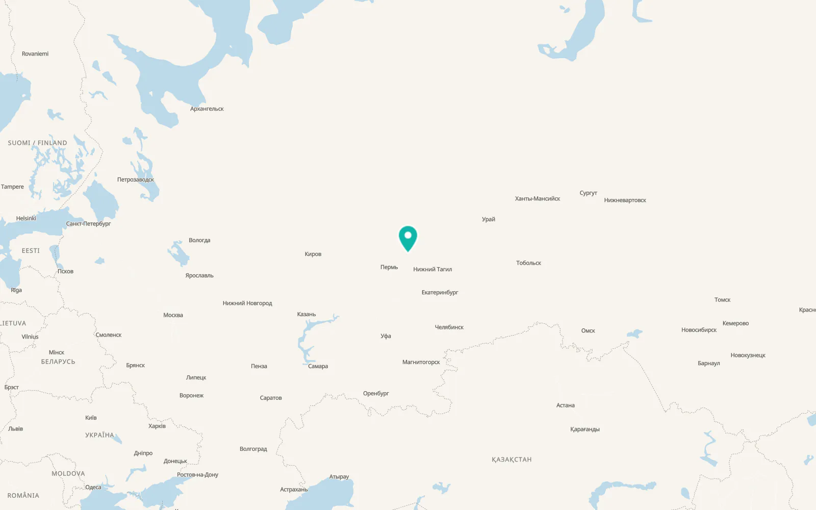 Map of Gremyachinsk