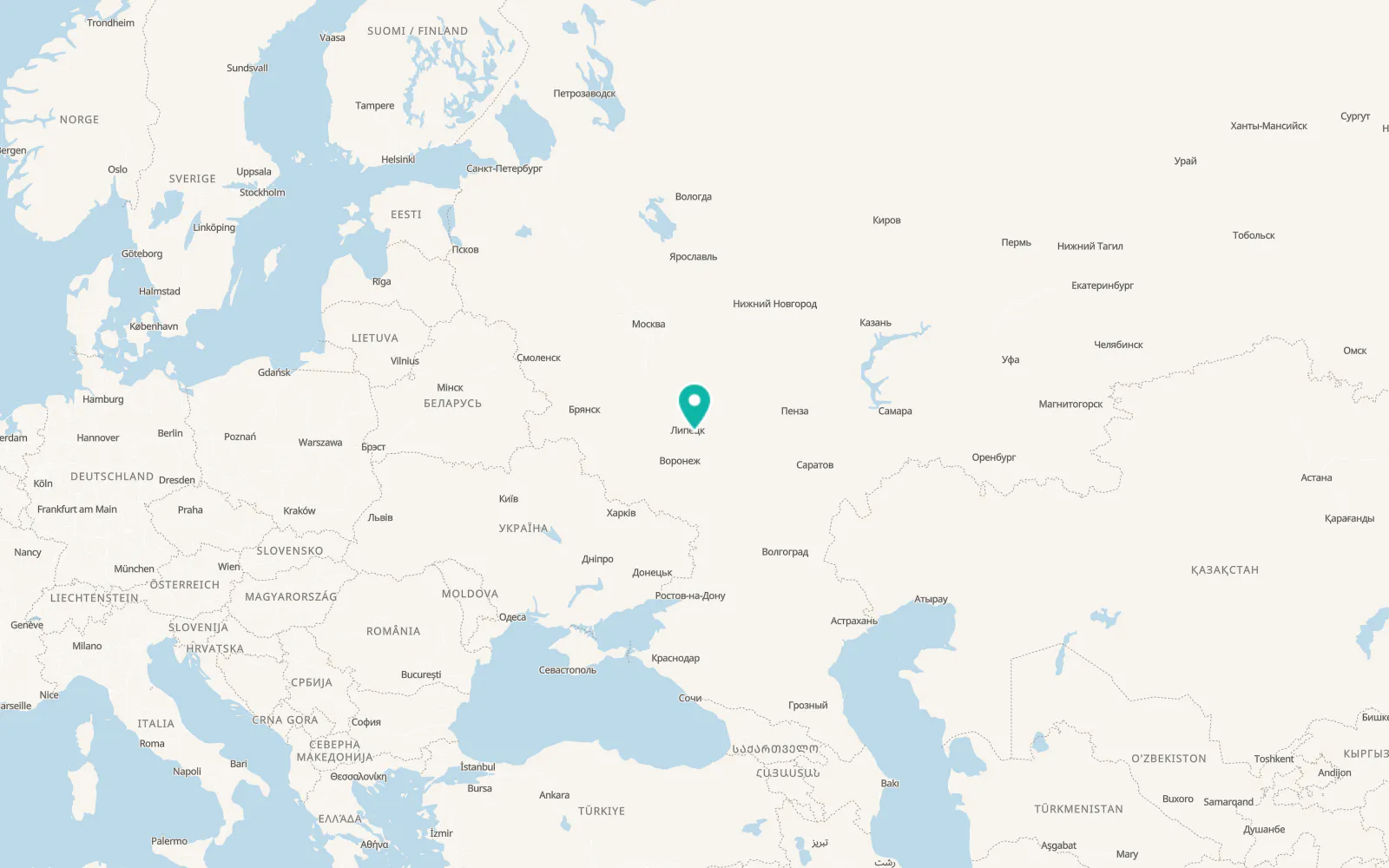 Map of Gryazi