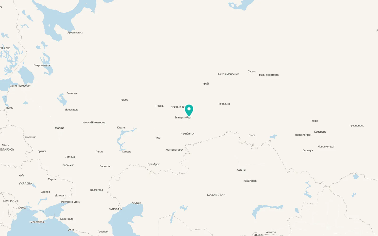 Map of Gryaznovskoye