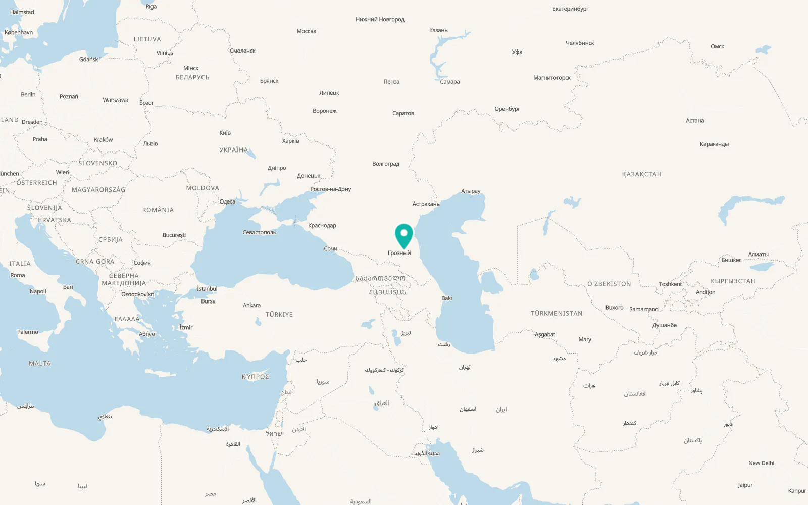 Map of Gudermes