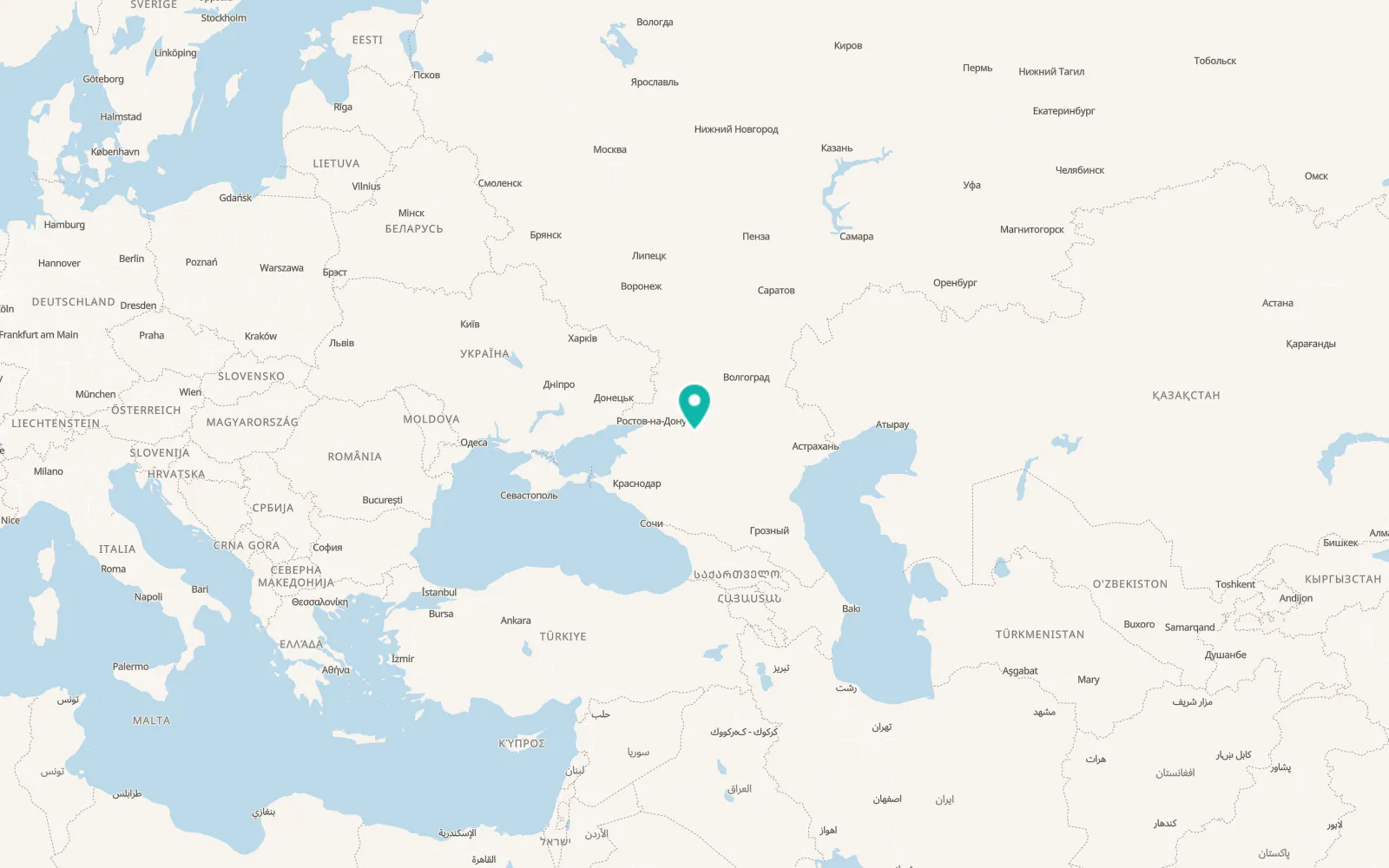 Map of Gundorovskiy