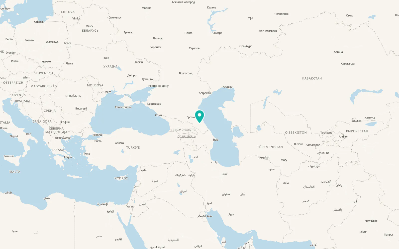 Map of Gunib