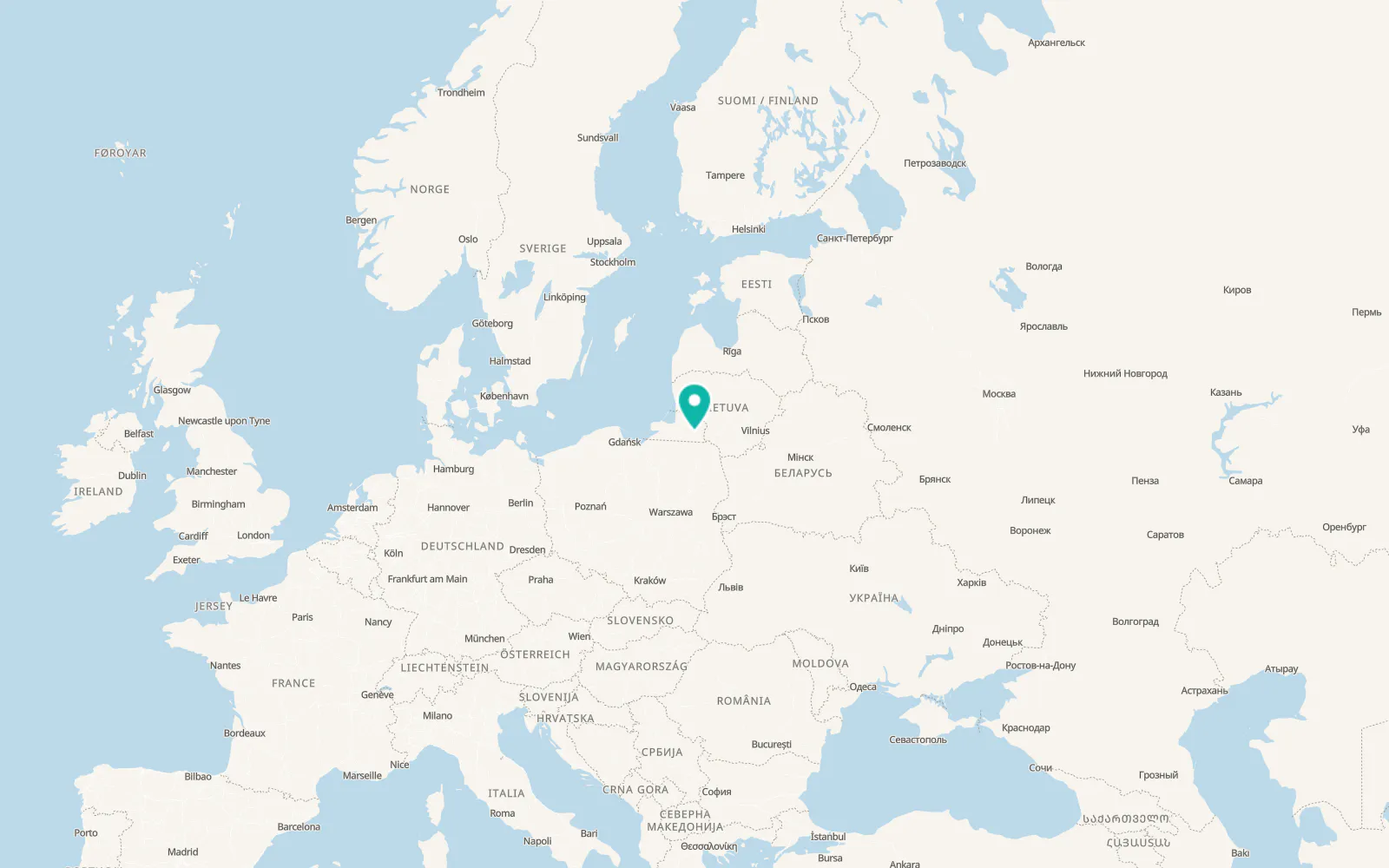 Map of Gusev