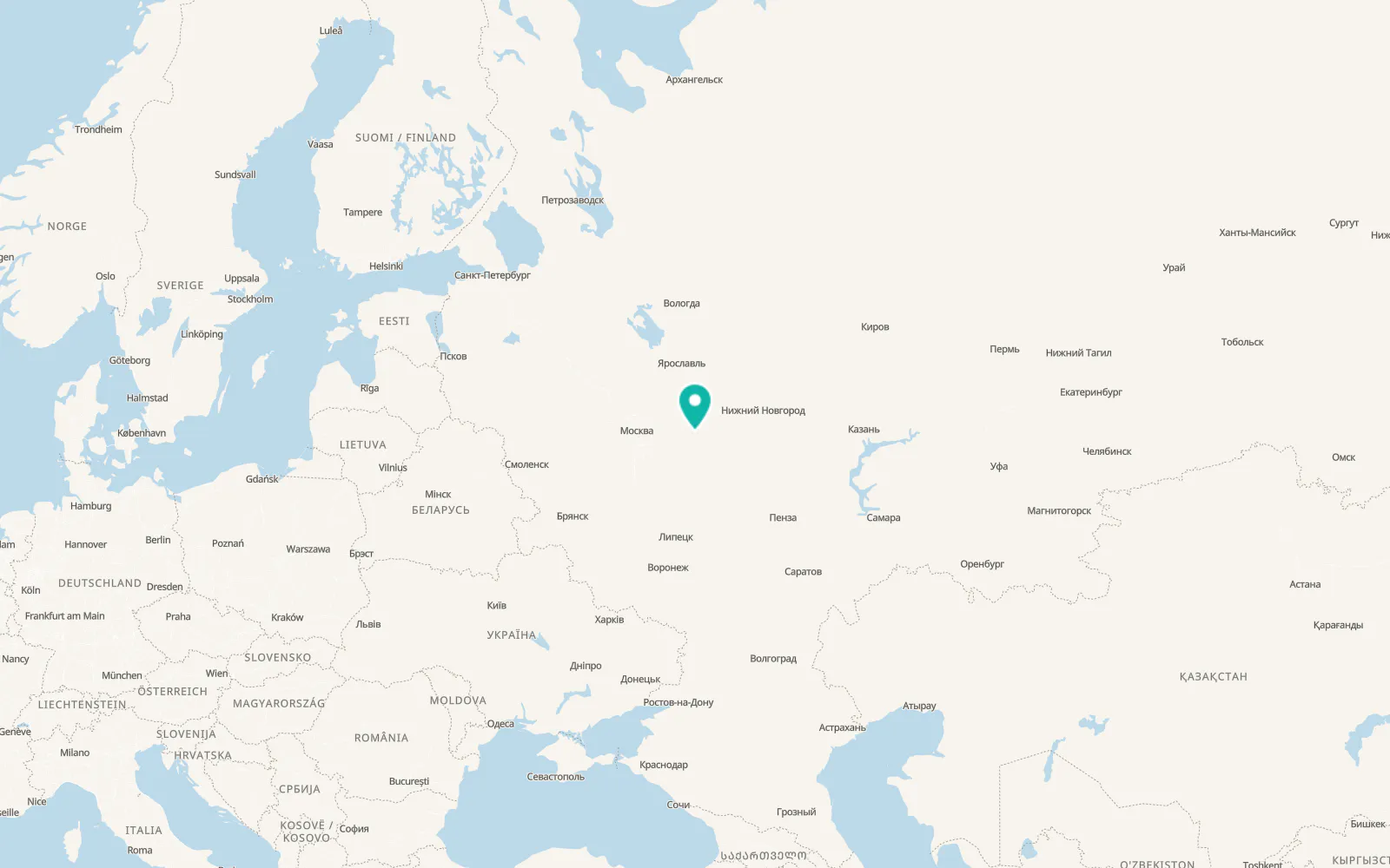 Map of Gusevskiy