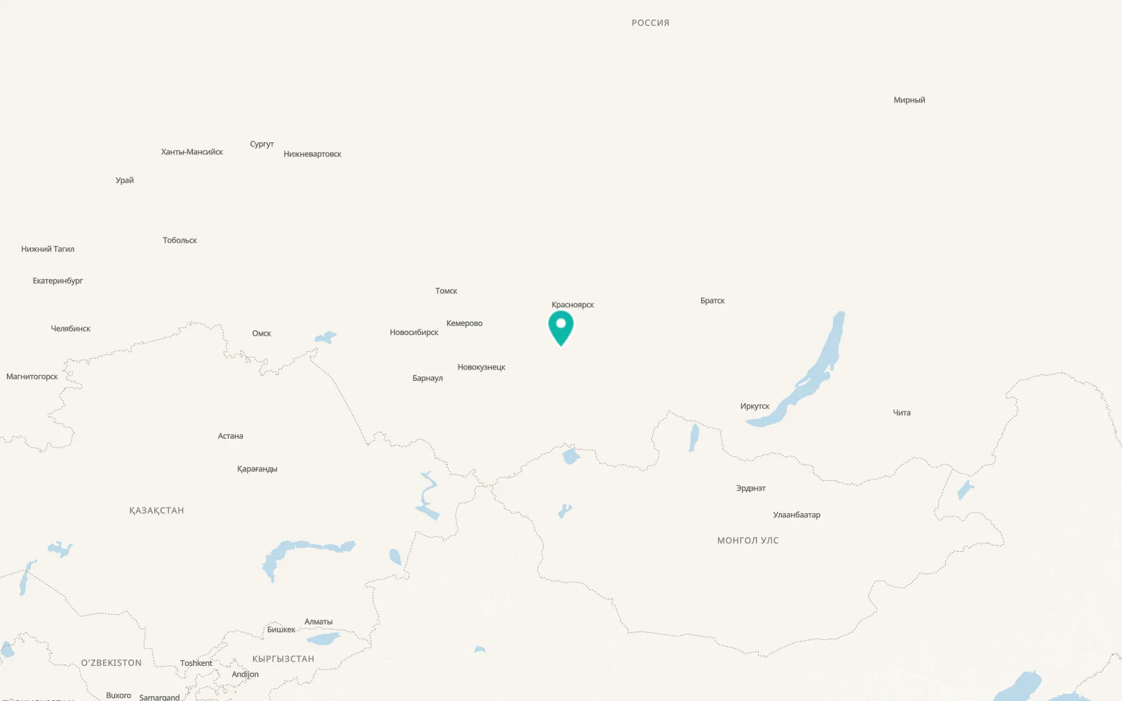Map of Idrinskoye