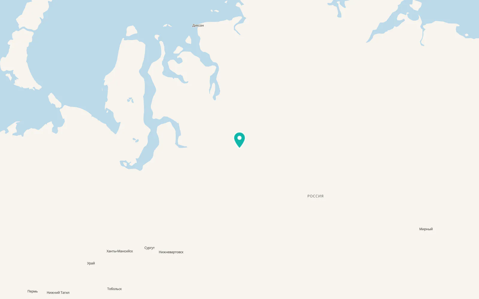 Map of Igarka