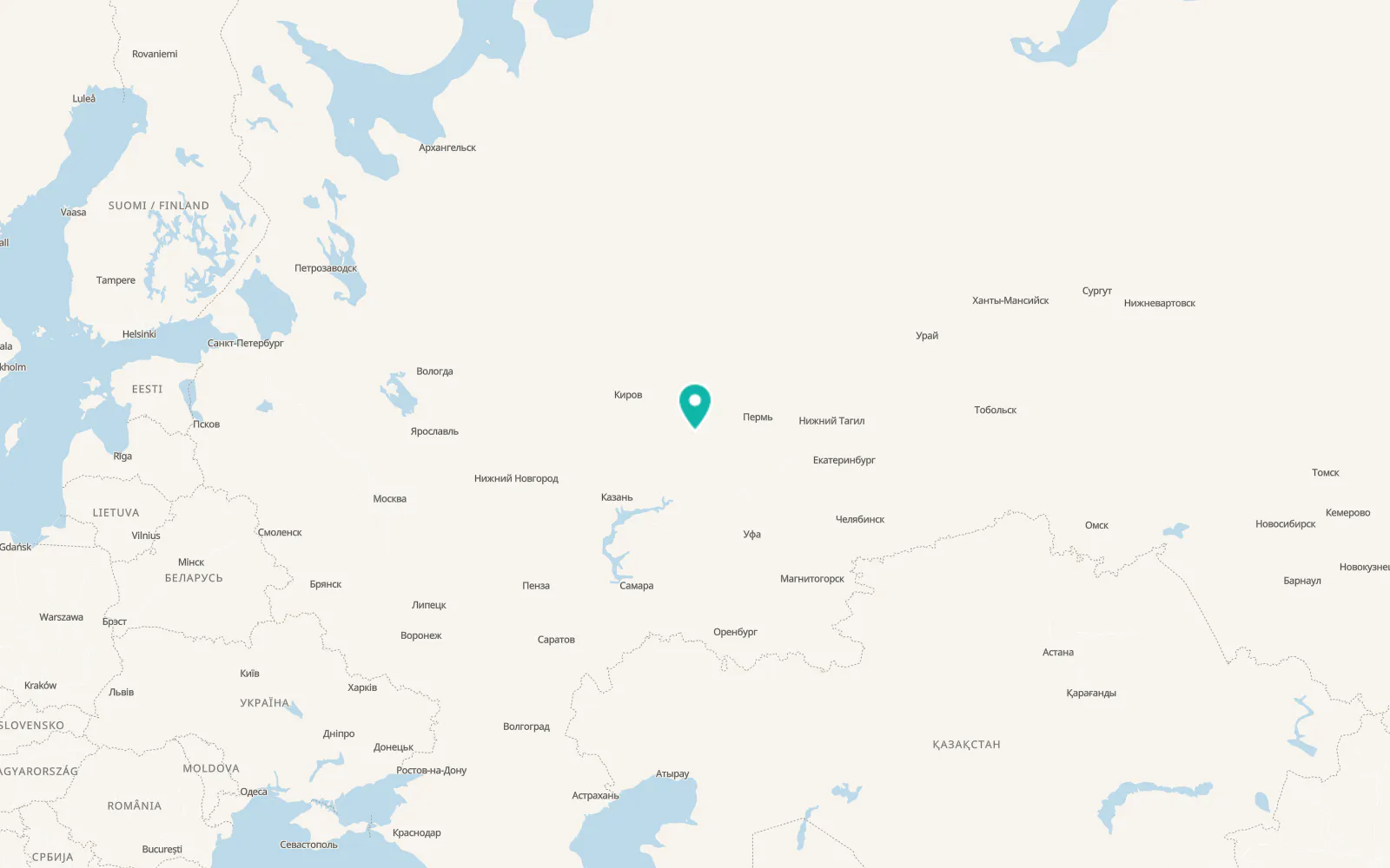 Map of Igra