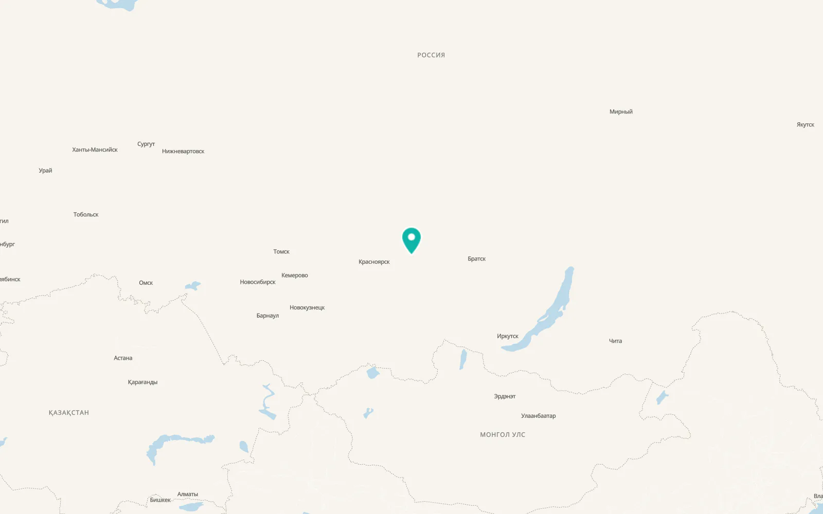 Map of Ilanskiy