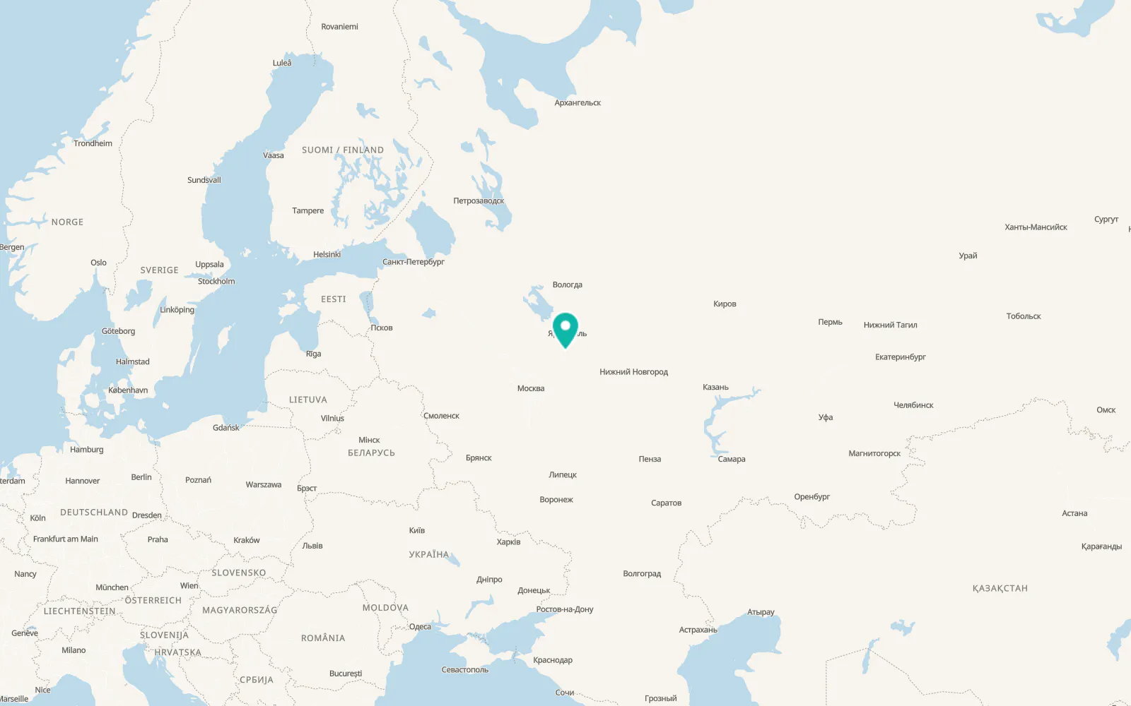 Map of Il’inskoye-Khovanskoye
