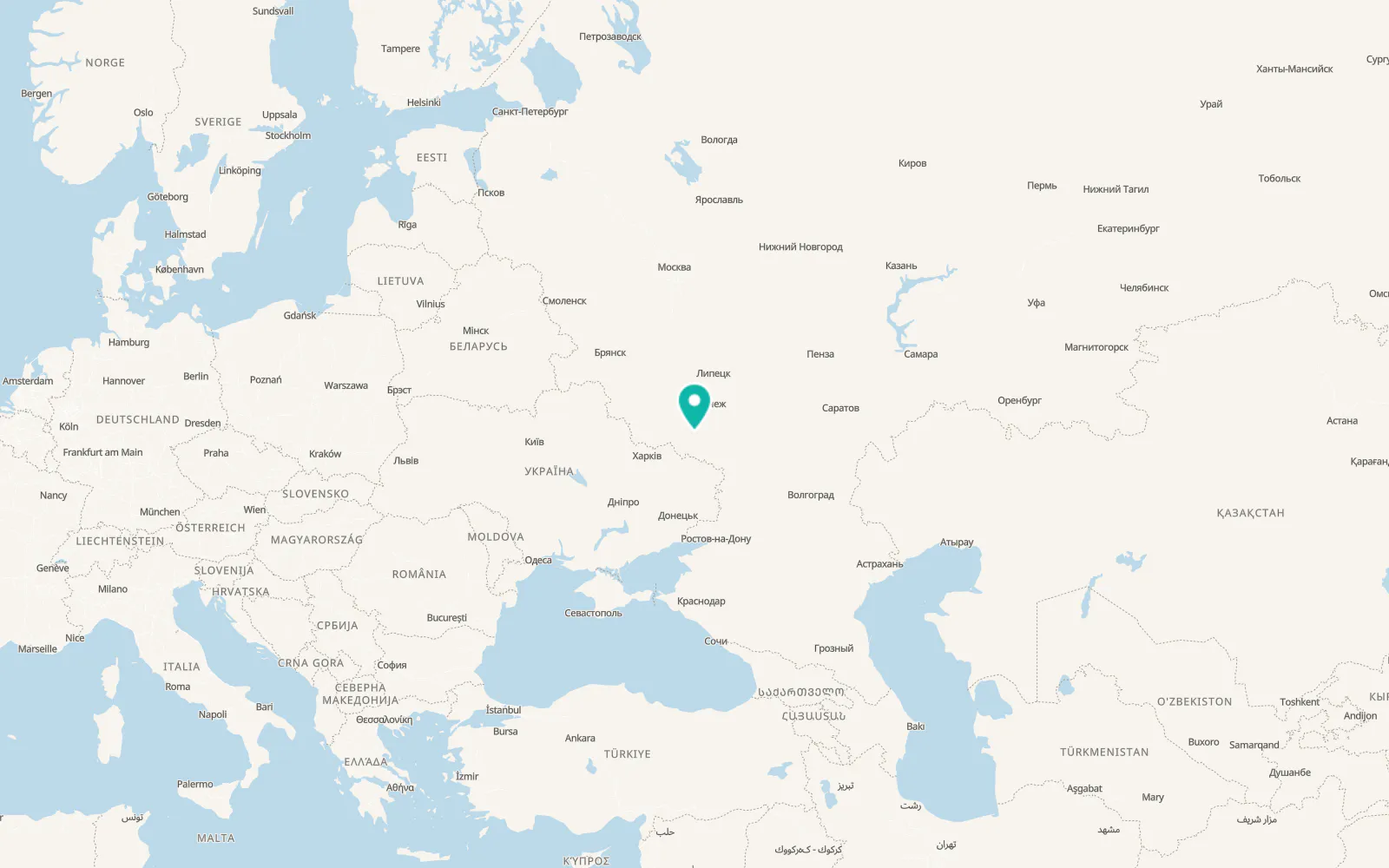 Map of Ilovka