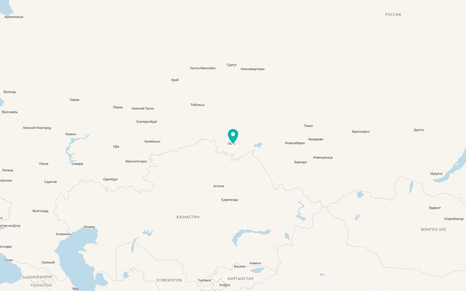 Map of Irtyshskiy