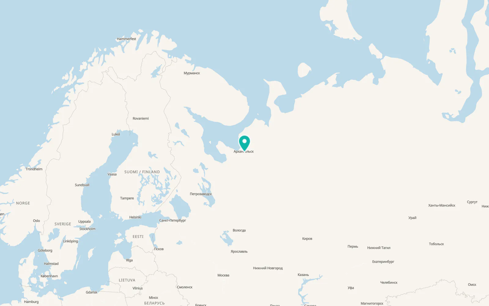 Map of Isakogorka