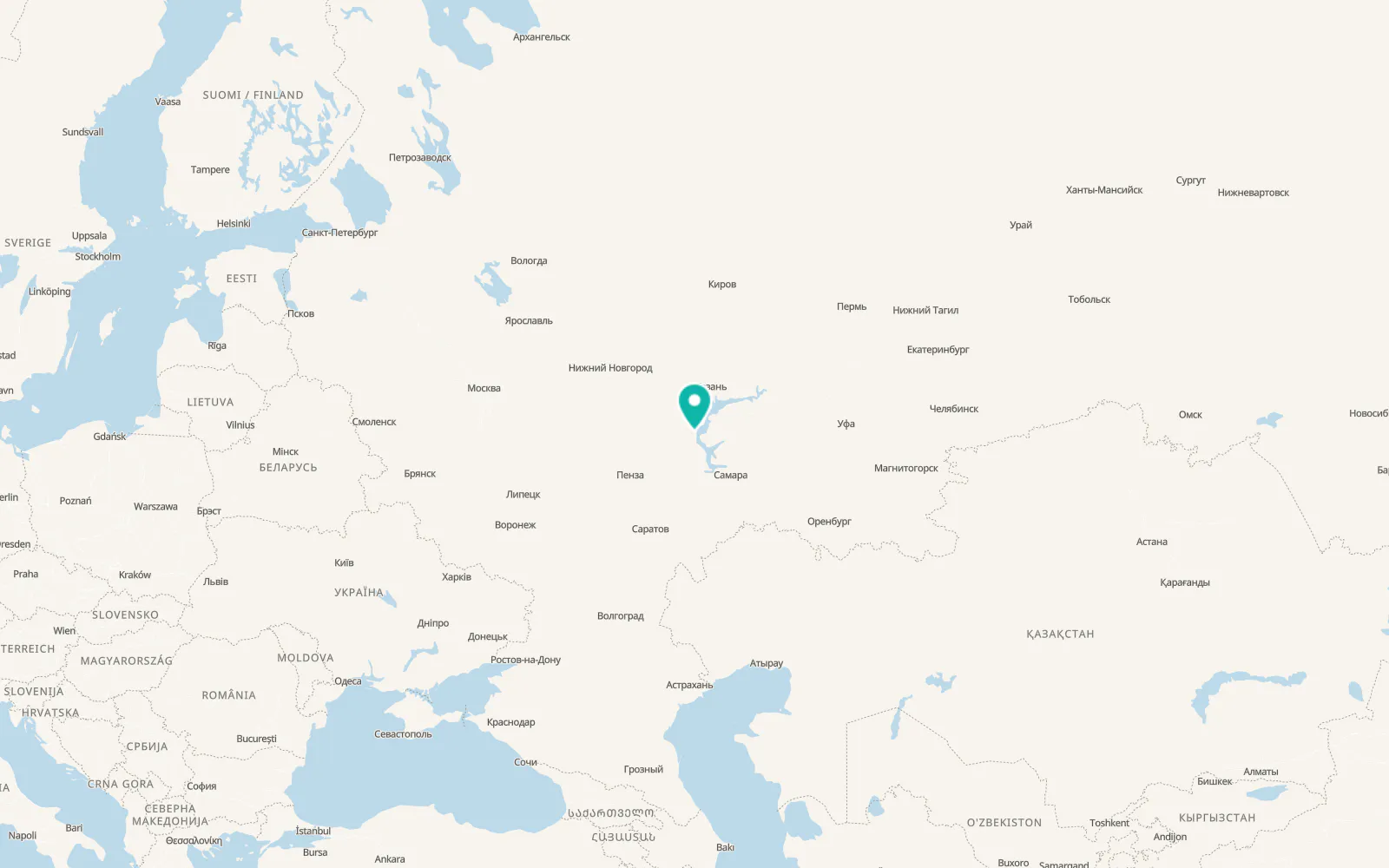Map of Isheyevka