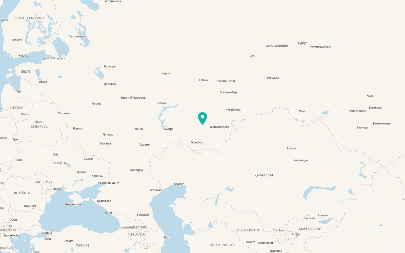 Map of Ishimbay