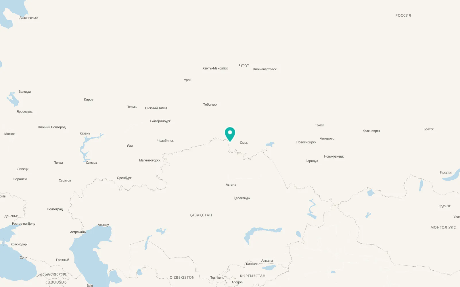 Map of Isil’kul’