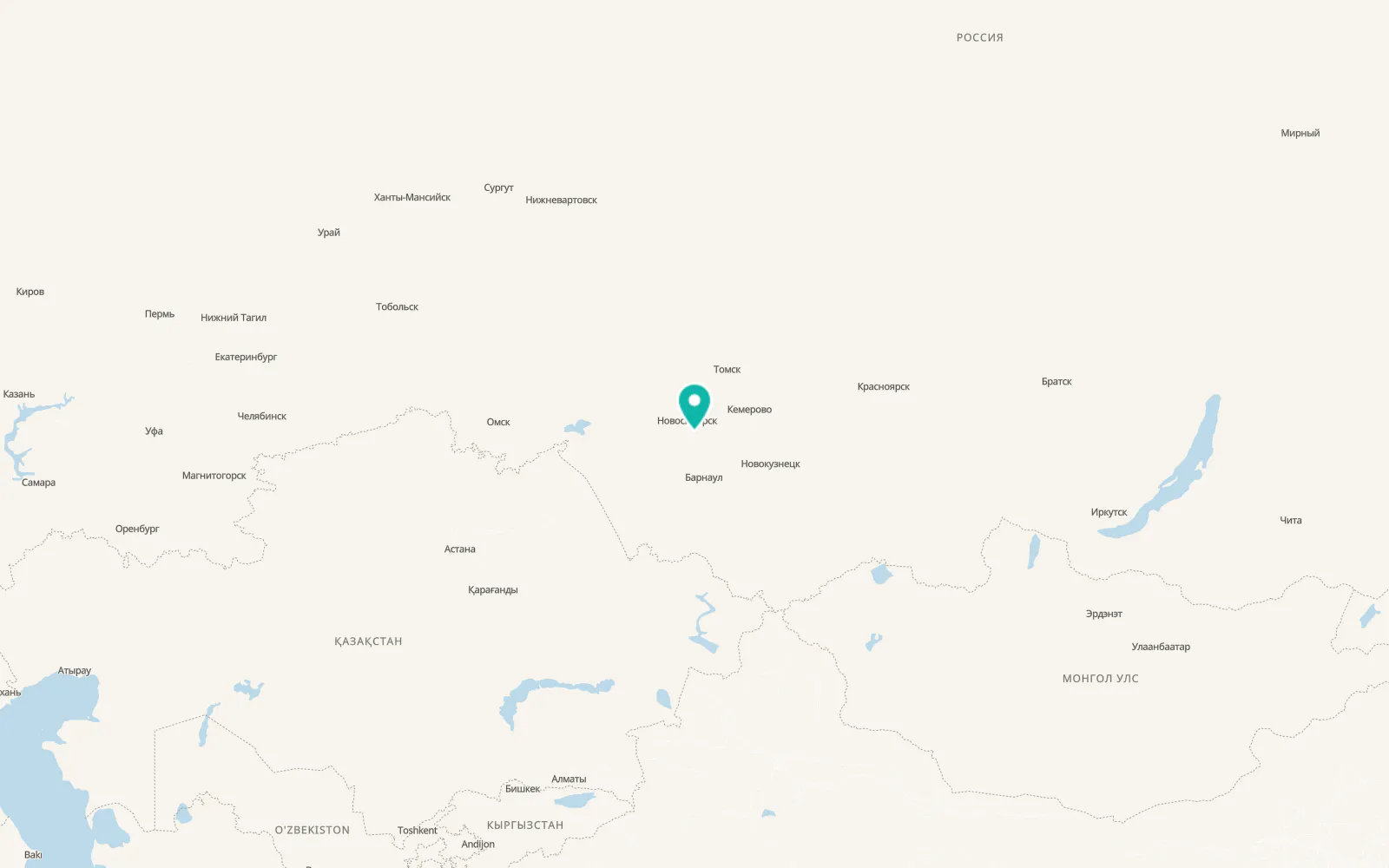 Map of Iskitim