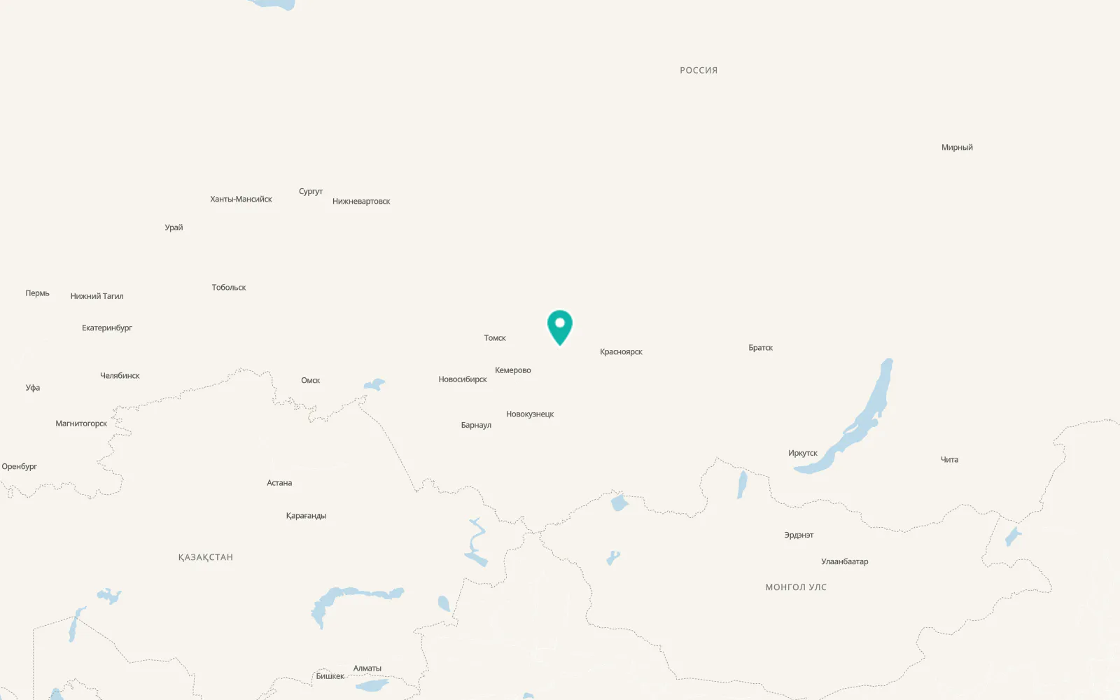 Map of Itatskiy