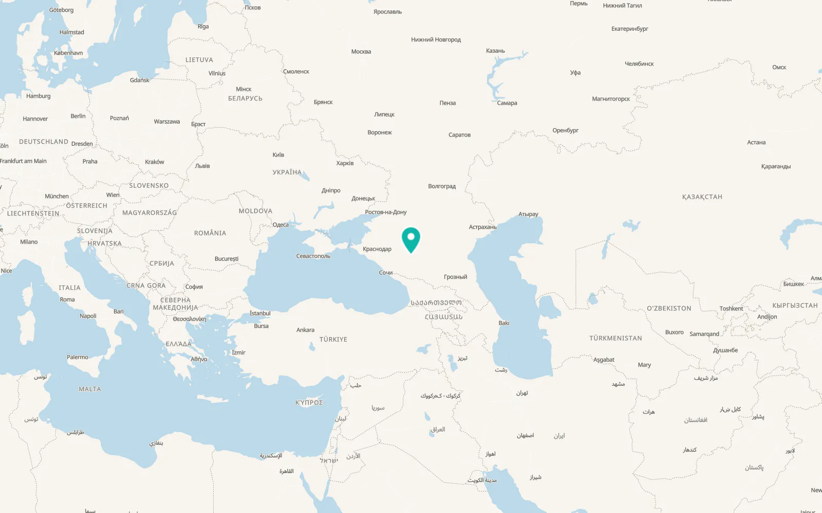 Map of Ivanovskoye