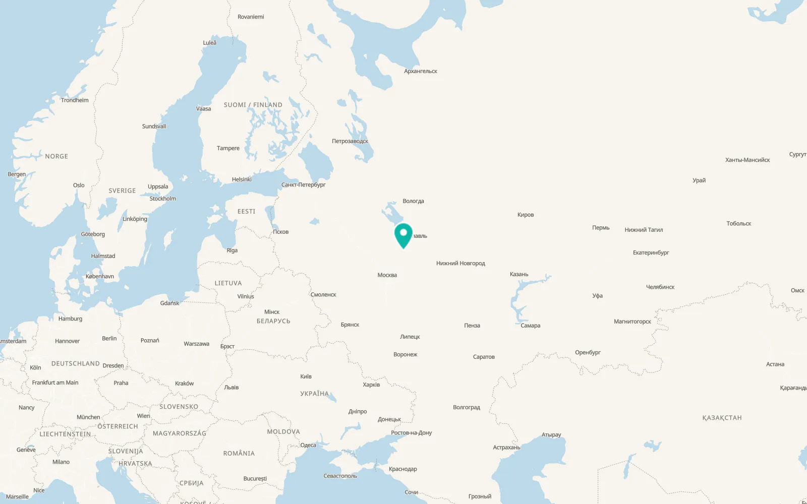 Map of Ivanovskoye