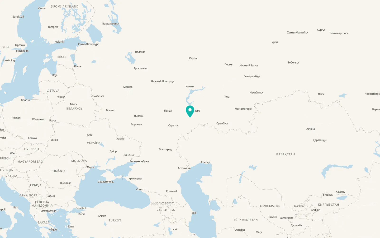 Map of Ivanteyevka