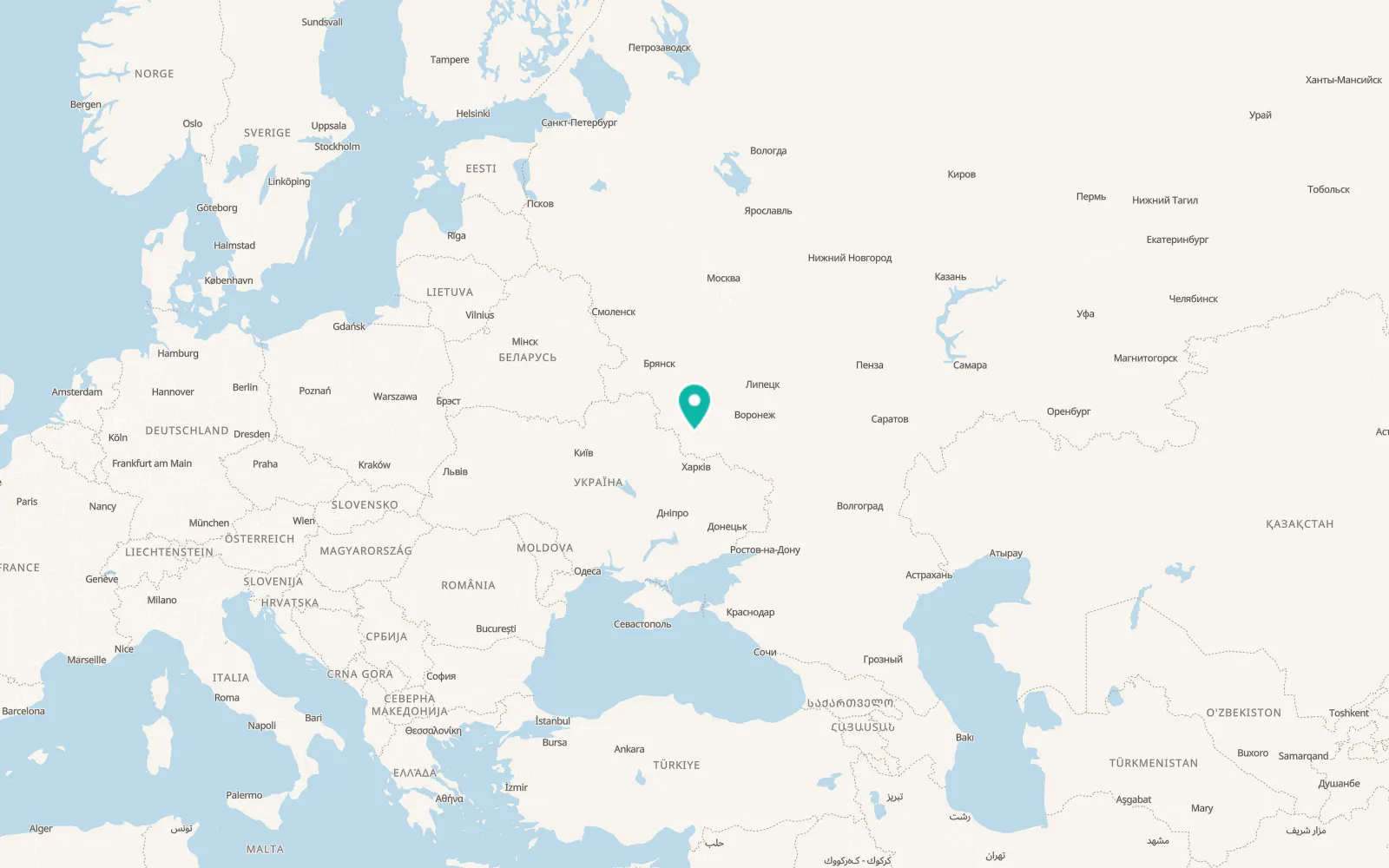 Map of Ivnya