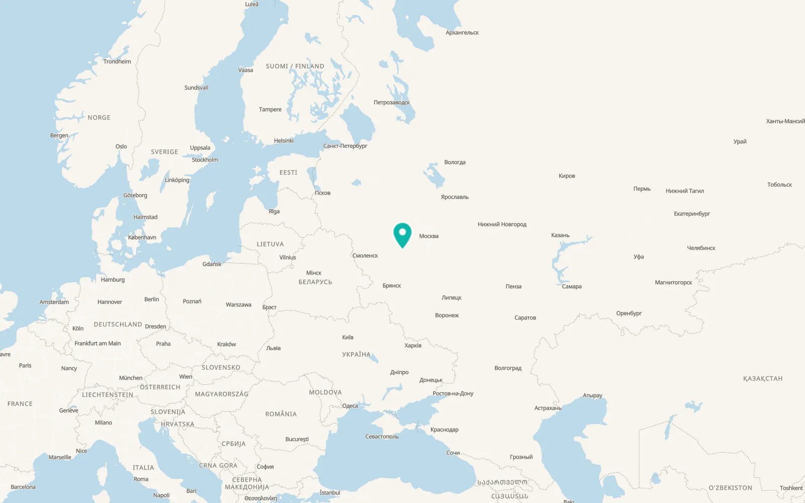 Map of Iznoski