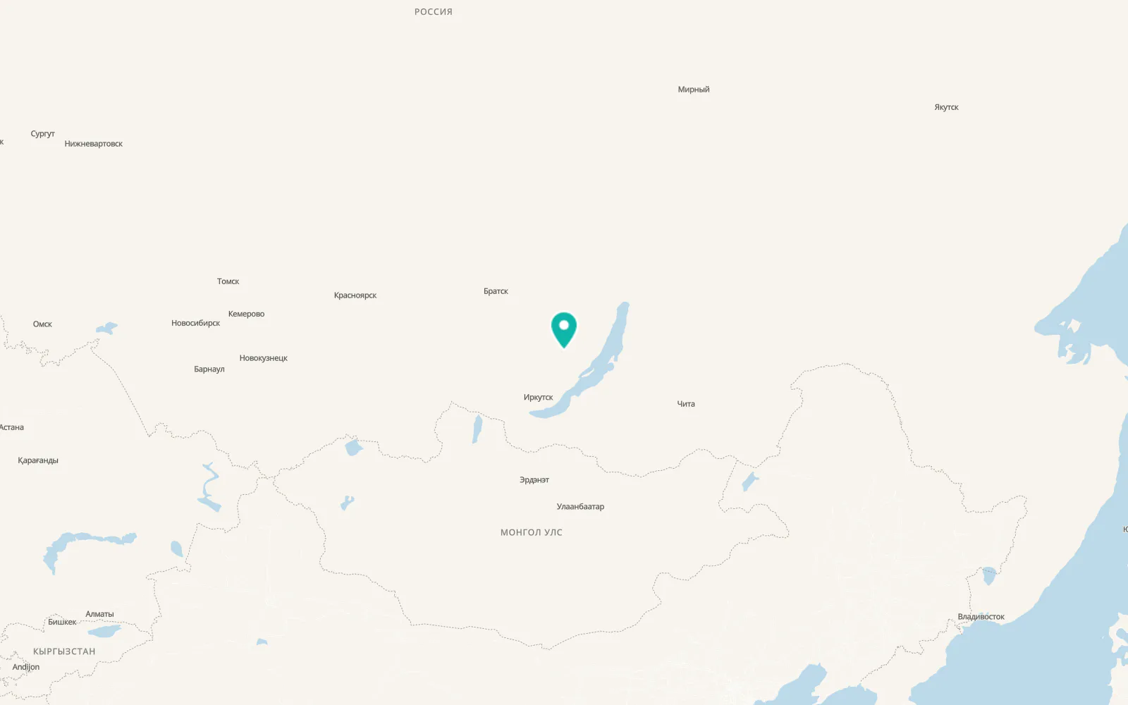 Map of Kachug