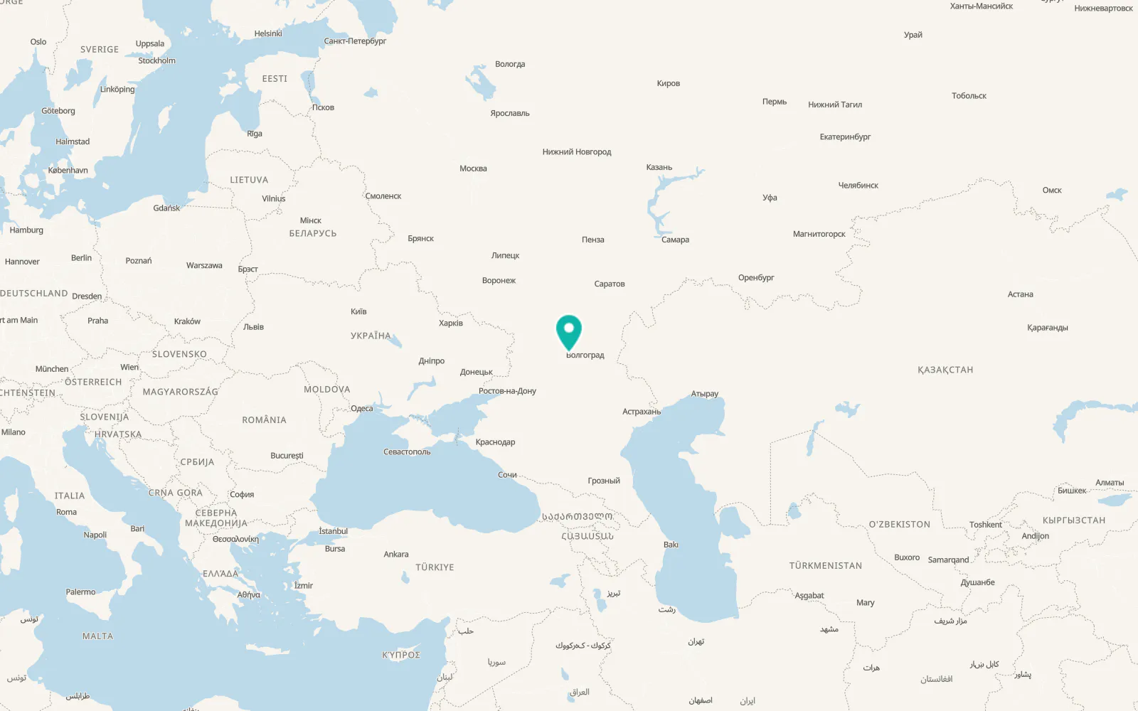 Map of Kalach-na-Donu