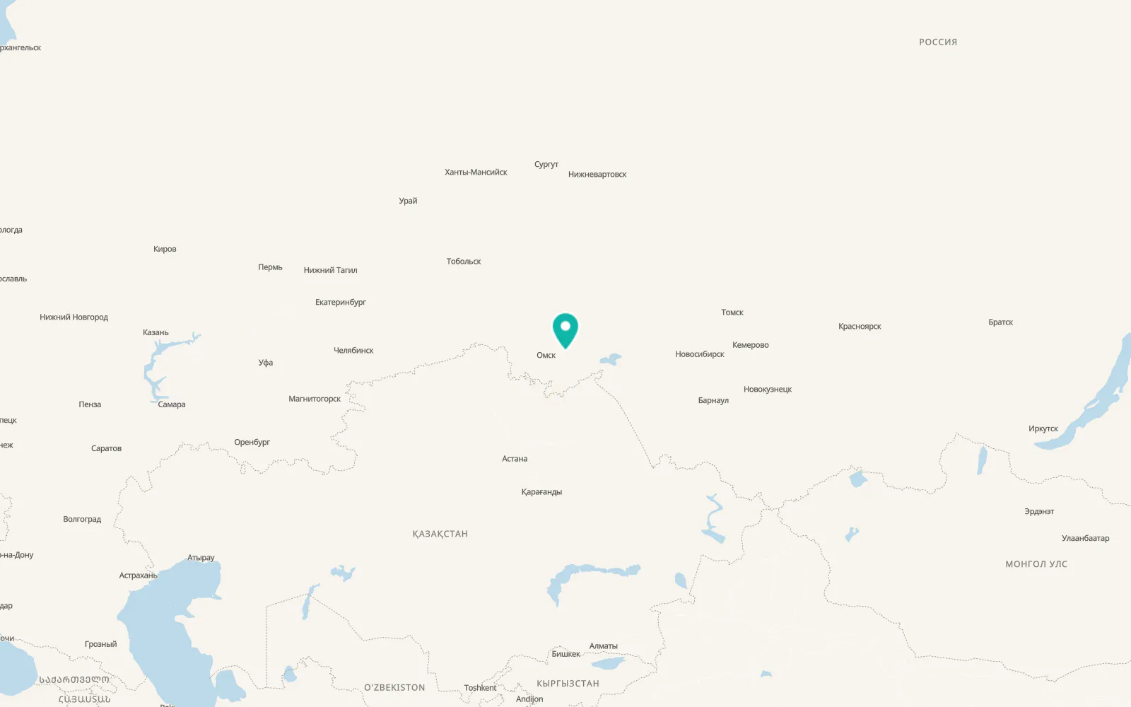 Map of Kalachinsk